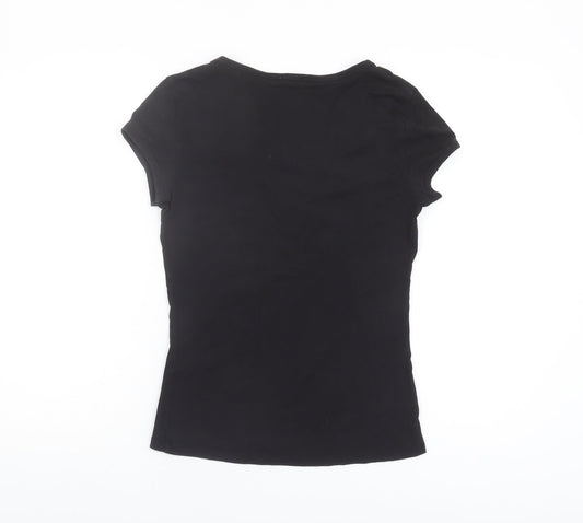 Diesel Women's Black Round Neck T-Shirt - Size M