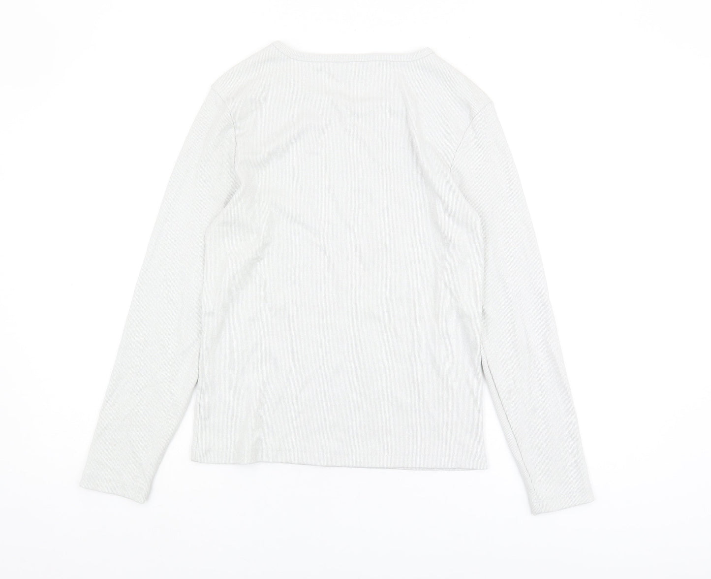 The White Company Women's White Long Sleeve Knit Top