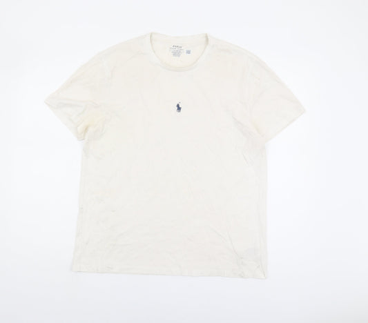 Polo Ralph Lauren Men's L White Slim Fit T-Shirt