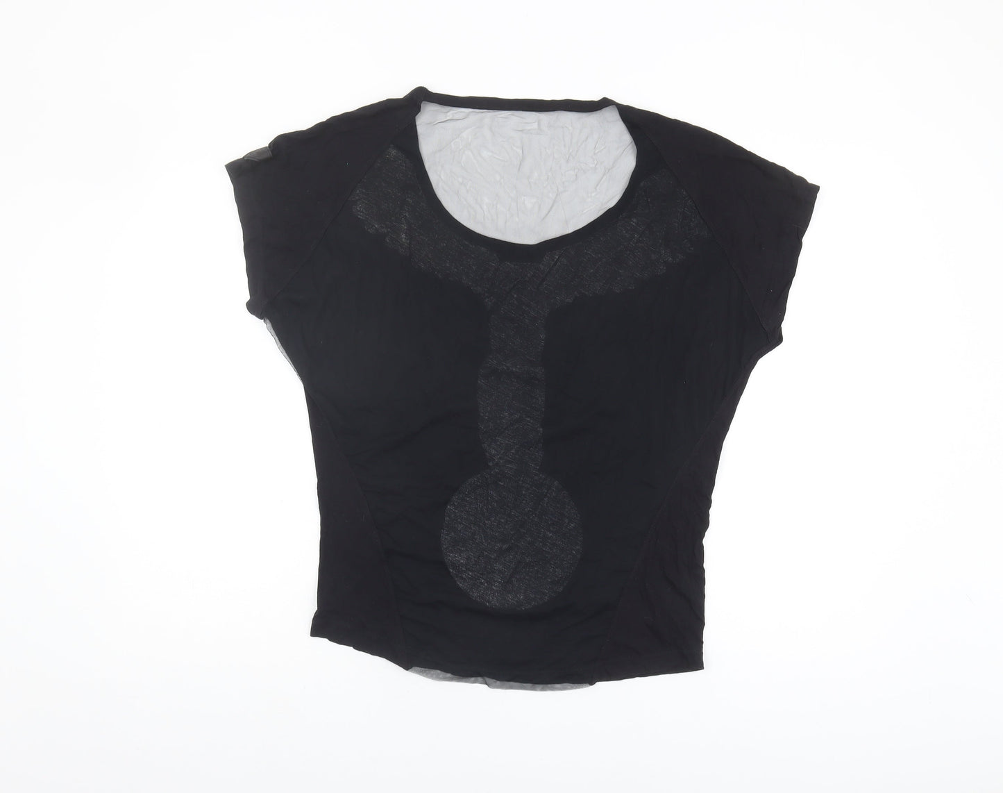 Diesel Women's Black Graphic T-Shirt Medium