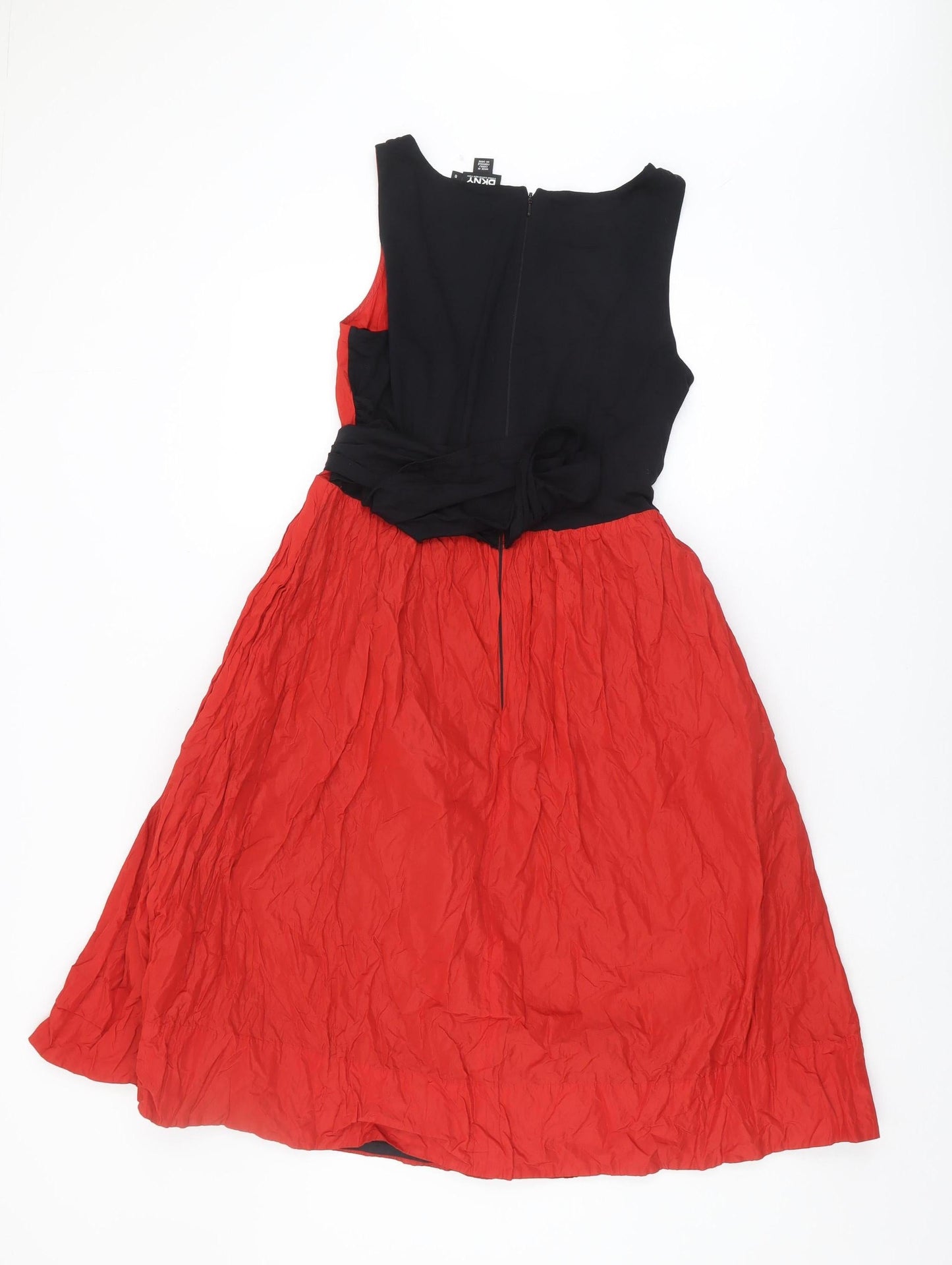 DKNY Women's Red Sleeveless Dress, Size 8