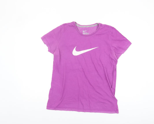 Nike Women's Purple XL Slim Fit T-Shirt