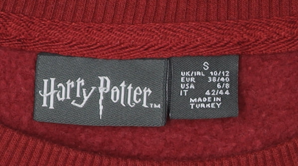 Harry Potter Red Christmas Sweatshirt Small Unisex