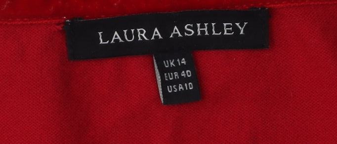Laura Ashley Women's Red Pullover Jumper UK 14
