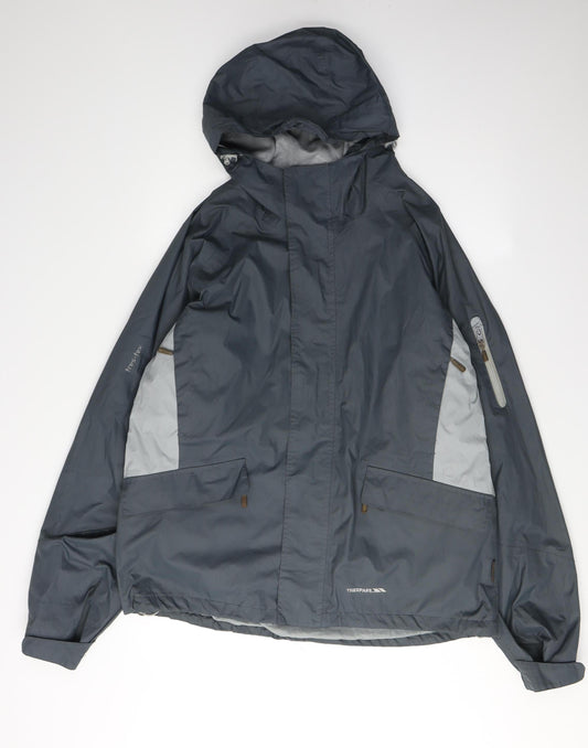 Trespass Men's Grey Windbreaker Jacket L