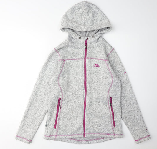 Trespass Women's Grey Hooded Jacket Size M