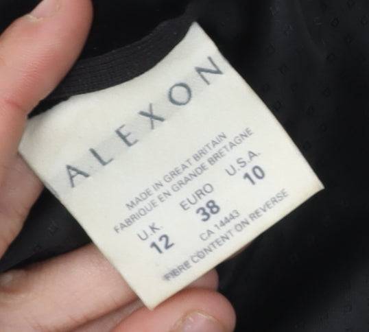 Alexon Women's Black Velvet Suit Jacket Size 12