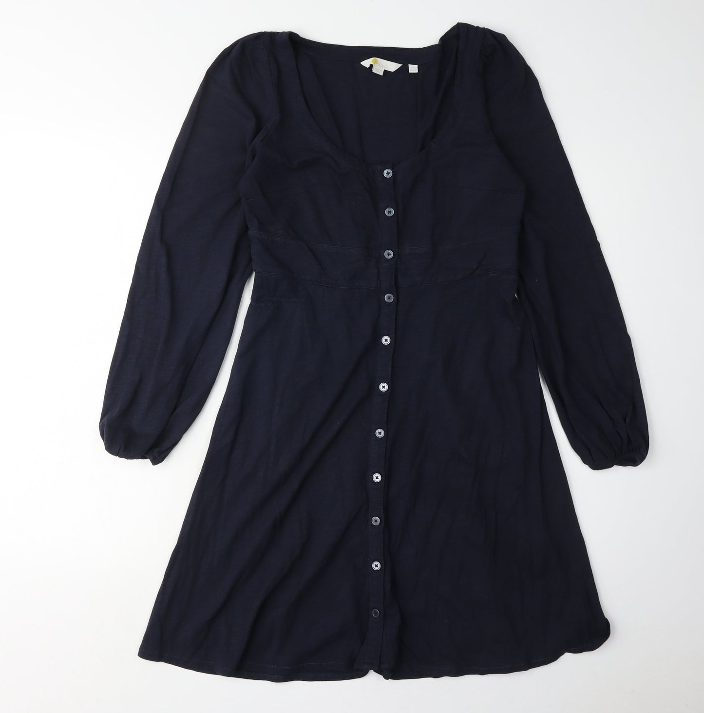 Boden Women’s Blue Long Sleeve Scoop Neck Dress