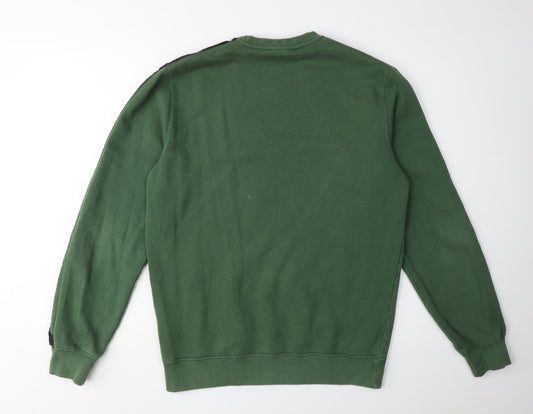 Champion Men's Green Pullover Logo Sweatshirt, Size L