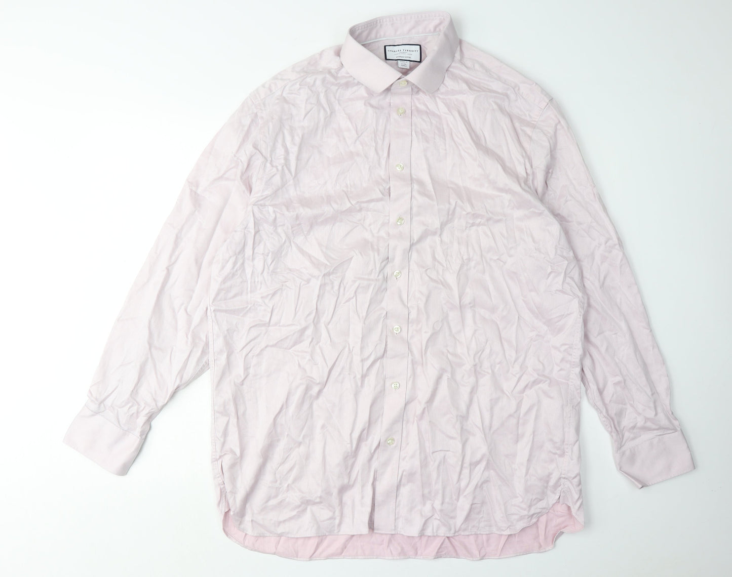 Charles Tyrwhitt Men's Pink Classic Fit Dress Shirt