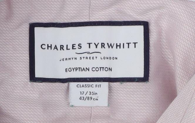 Charles Tyrwhitt Men's Pink Classic Fit Dress Shirt