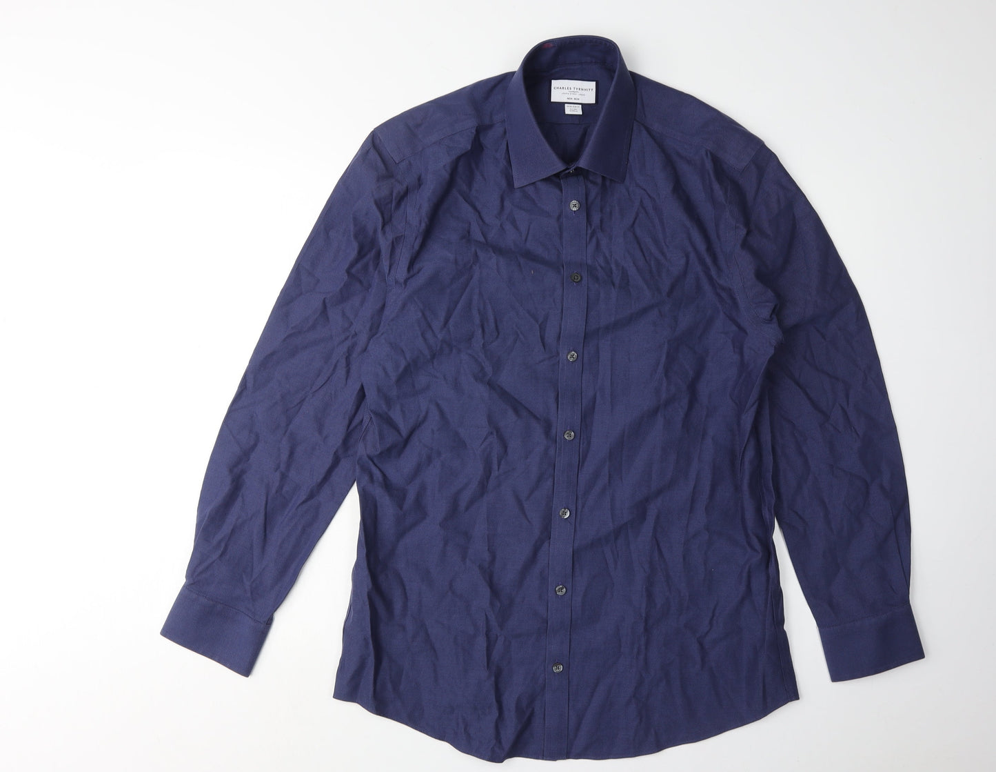 Charles Tyrwhitt Men's Blue Extra-Slim Fit Dress Shirt