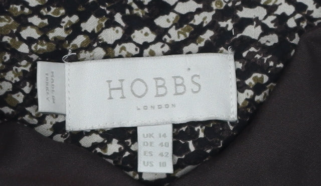 Hobbs Women's Multicoloured Animal Print Shirt Dress Size 14