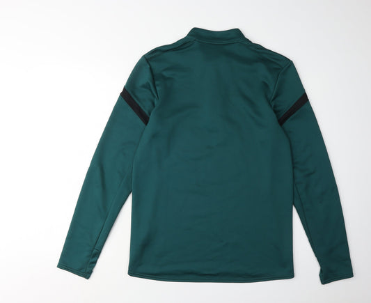 Umbro Men's Green 1/4 Zip Sweatshirt S