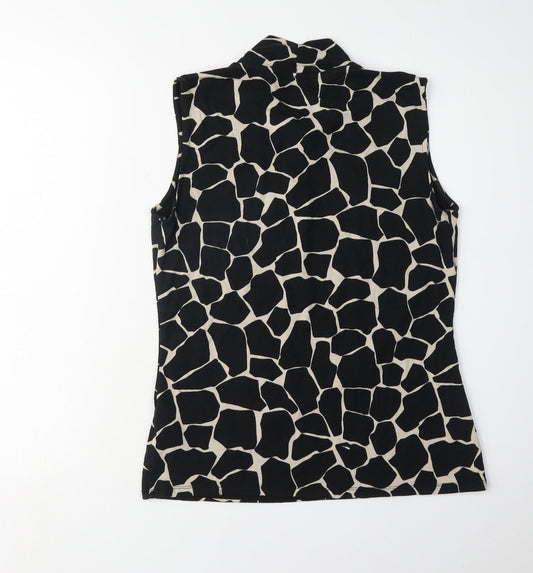 Hobbs Women's Sleeveless Animal Print Top, M