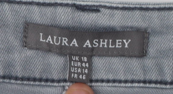 Laura Ashley Women's Blue Skinny Jeans UK 18 Stretch