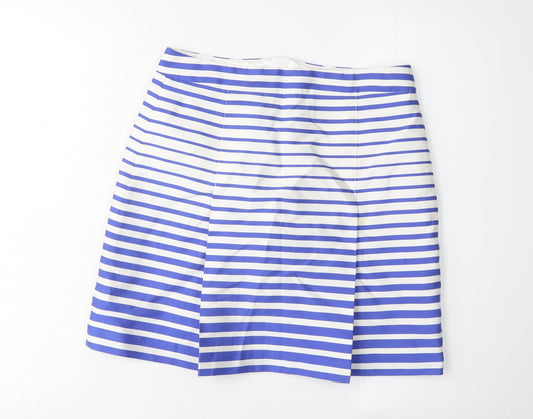 Banana Republic Women's Blue Striped Pencil Skirt Size 2