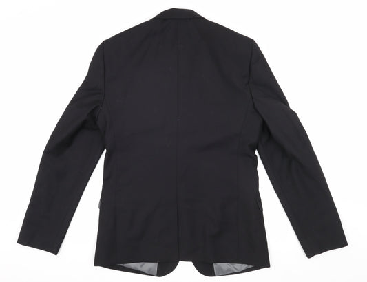River Island Men's Black Blazer, 38R, Formal Jacket