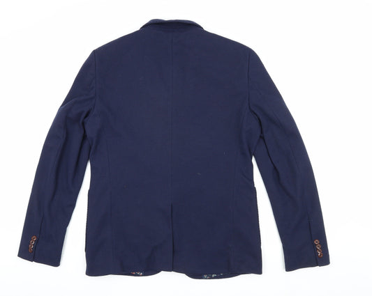 FERAUD Men's Blue Blazer, Size 40, Casual Jacket