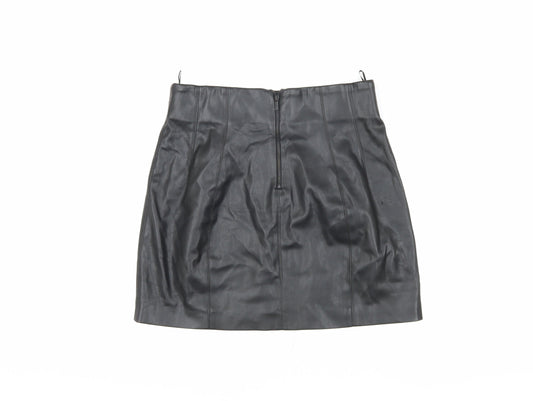 Zara Women's Black Pencil Skirt, Size L, Polyester