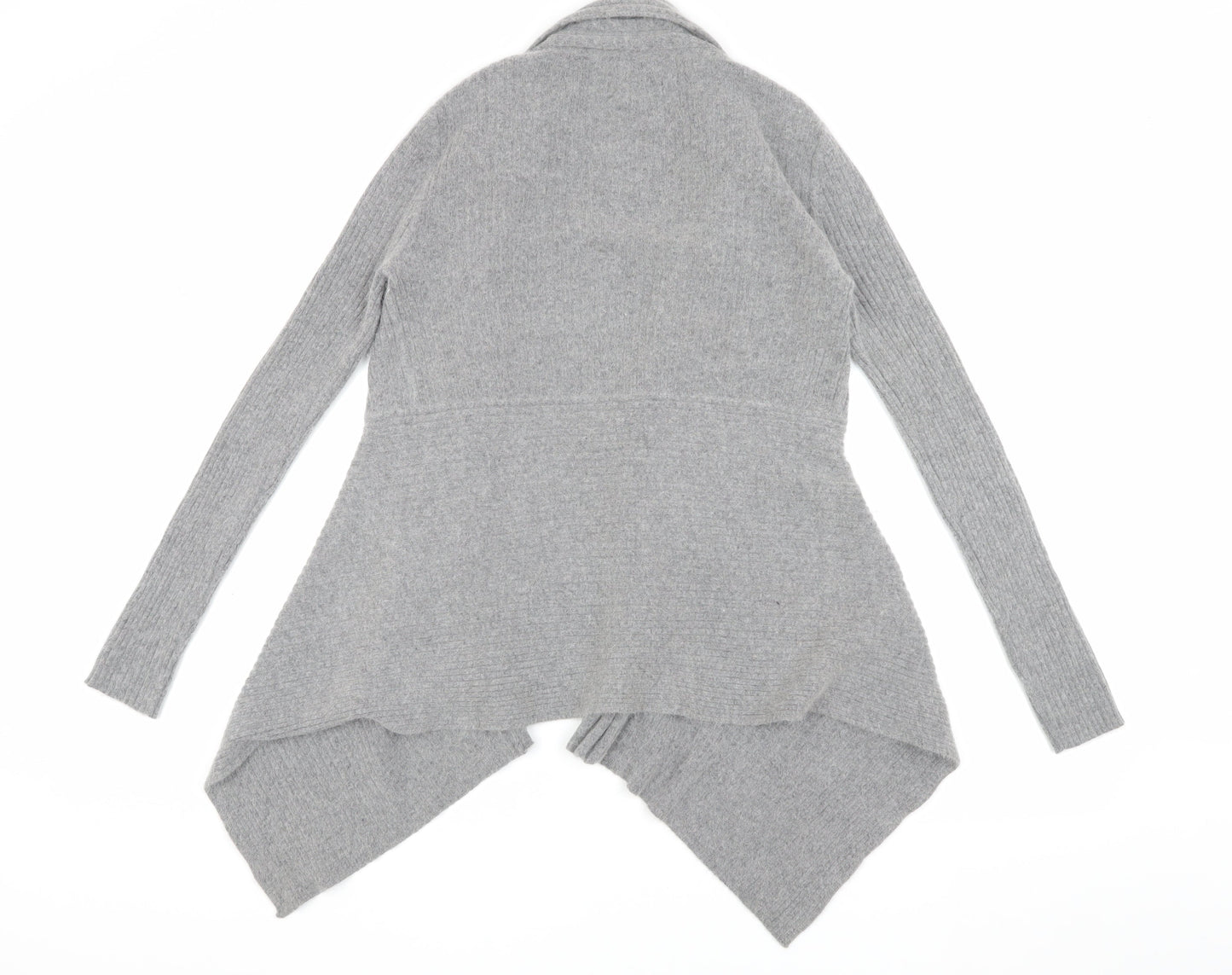 Fenn Wright Manson Women's Grey Open Front Cardigan, Size L, Angora Blend