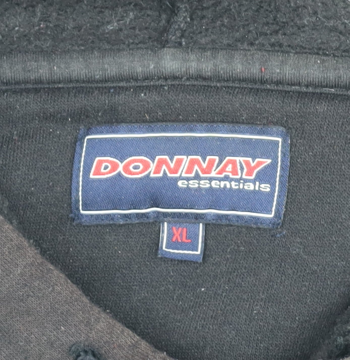 Donnay Men's XL Black Pullover Hoodie, Fleece