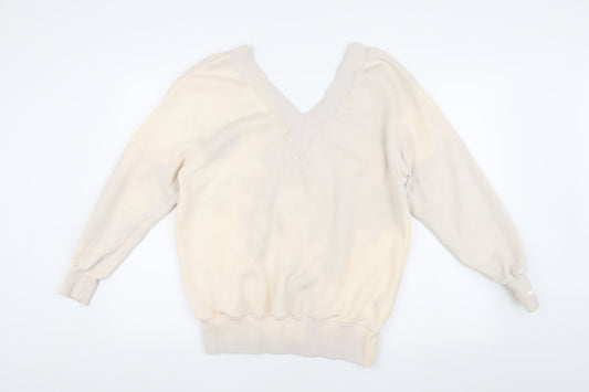 Womens UK XS Nike Beige Pullover Sweatshirt