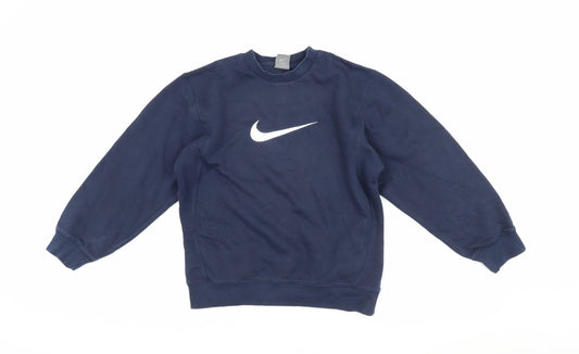 Nike Boys' Navy Logo Sweatshirt M Pullover Casual
