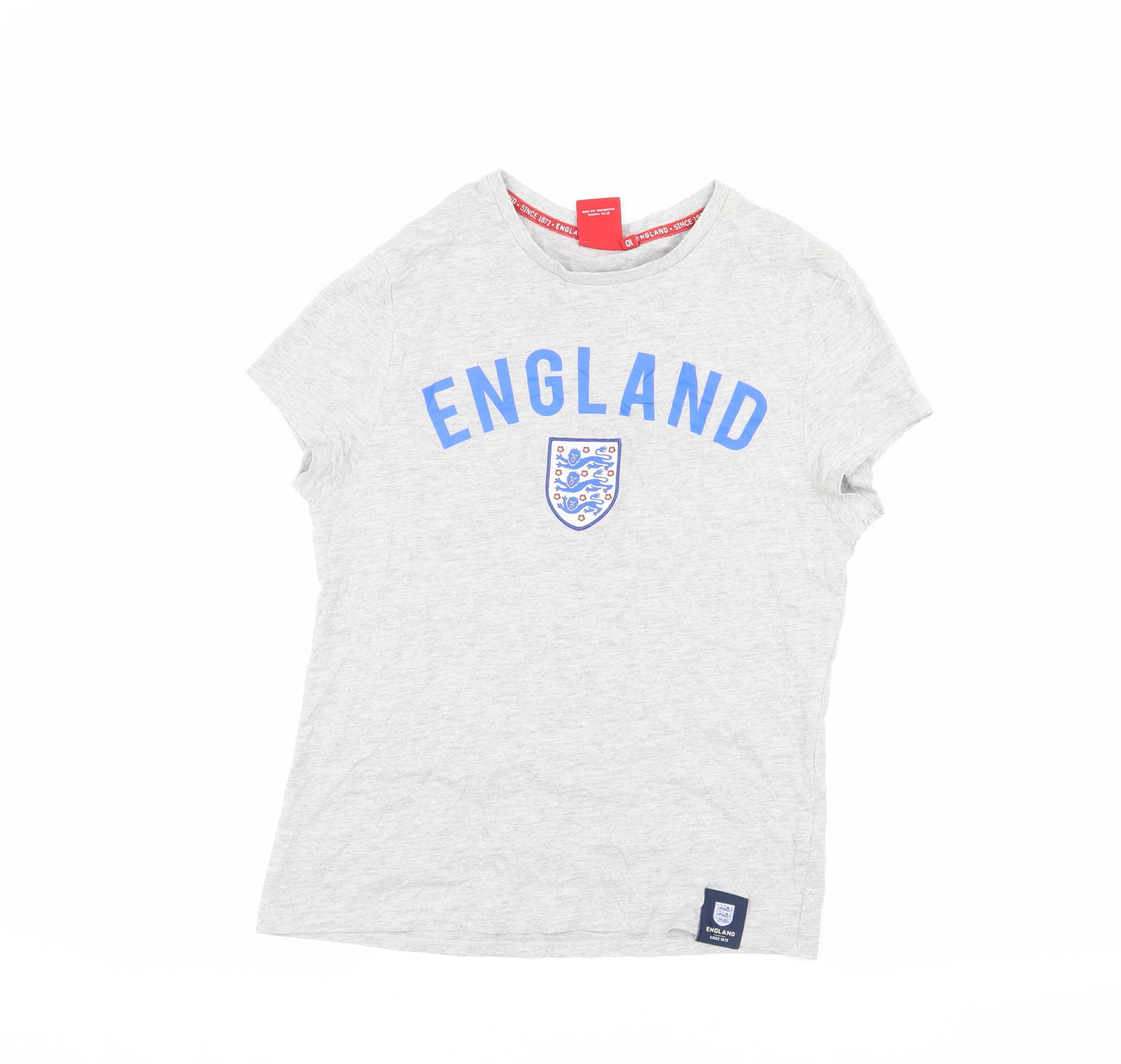 England Grey Unisex T-Shirt, Size 10, Sporty Casual Wear