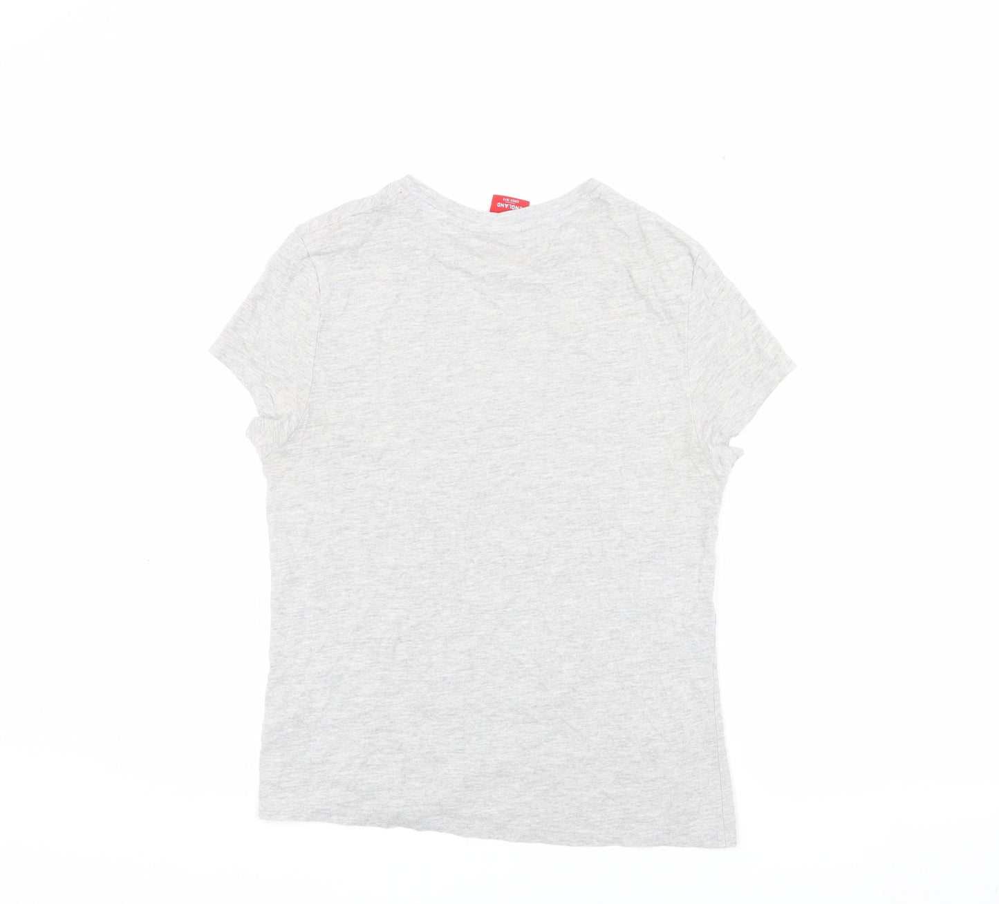England Grey Unisex T-Shirt, Size 10, Sporty Casual Wear