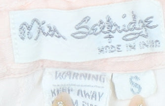 Close-up detail of Miss Selfridge Beige Collared Blouse Women S