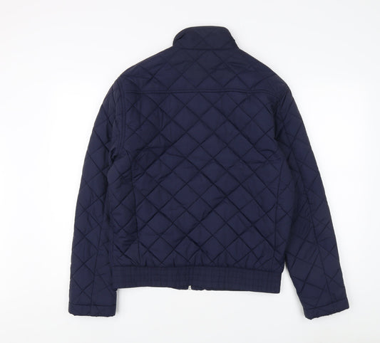 Marks and Spencer Women's Blue Quilted Jacket S