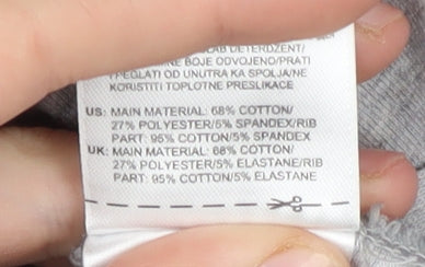 Reebok Grey Unisex T-Shirt, Size S, Casual Style