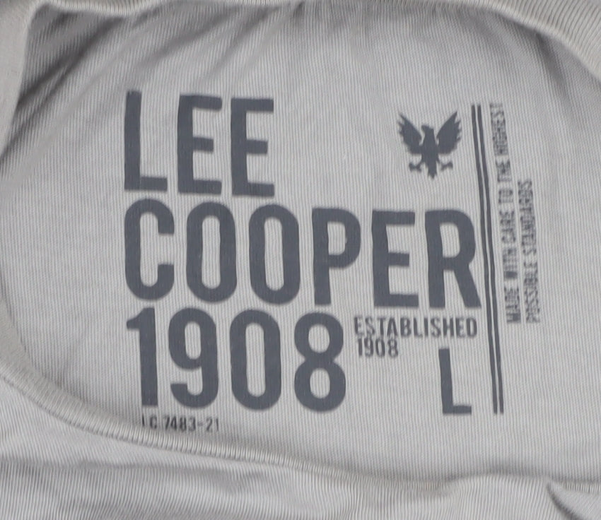 Additional view of Lee Cooper Men's Grey Graphic Print T-Shirt L