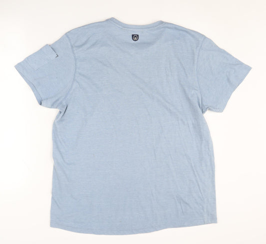 Duck and Cover Men's Blue XL Crew Neck T-Shirt