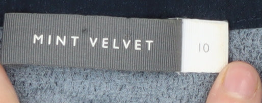 Mint Velvet Women's Blue Tie-Dye Long Sleeve Blouse