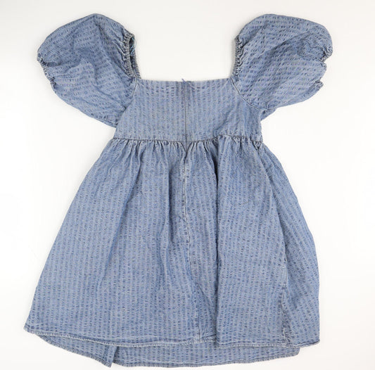 Levi's Women's Blue Puff Sleeve Dress Size S