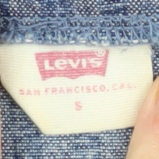 Levi's Women's Blue Puff Sleeve Dress Size S