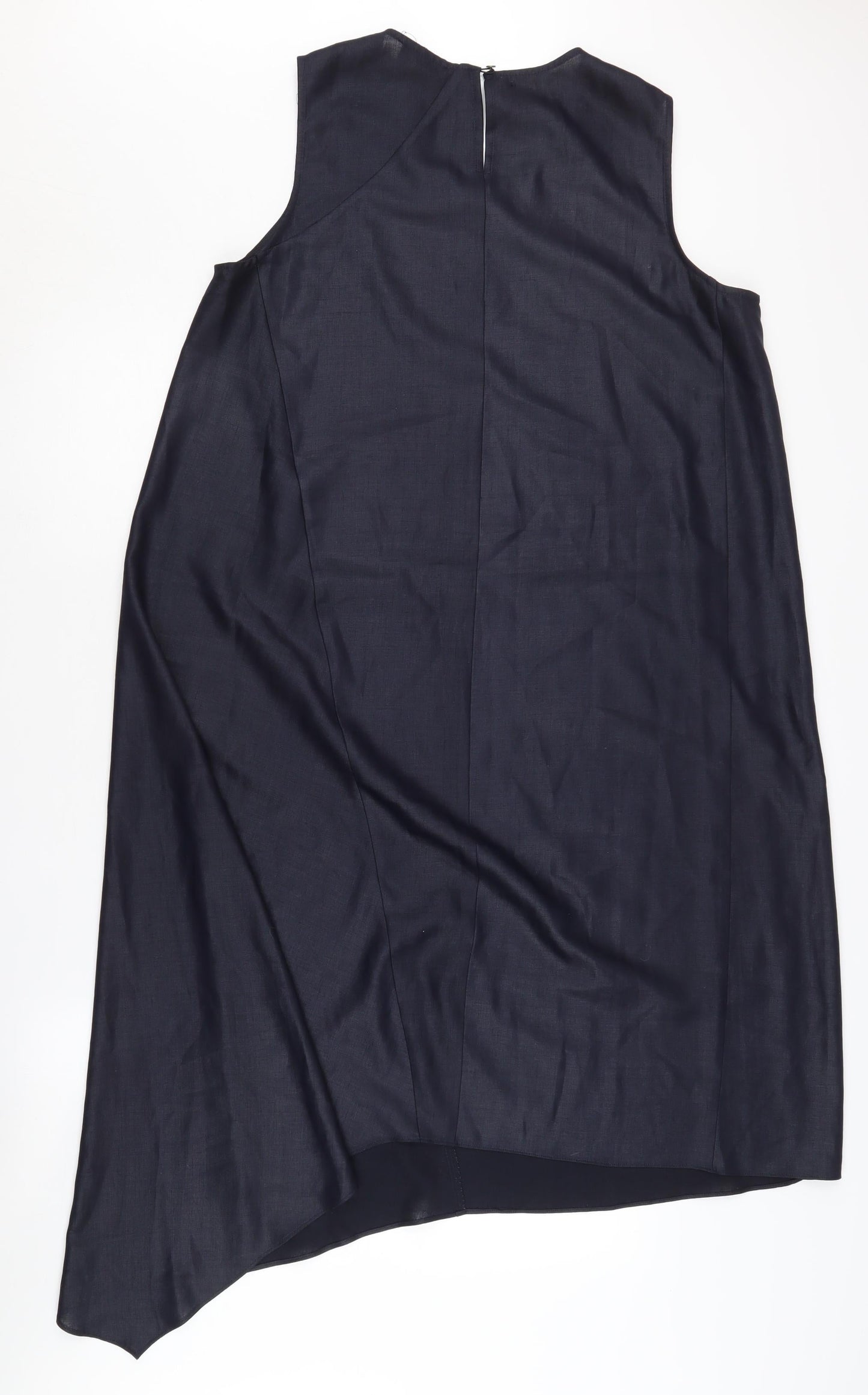 DKNY Women's Black Asymmetric Shift Dress S