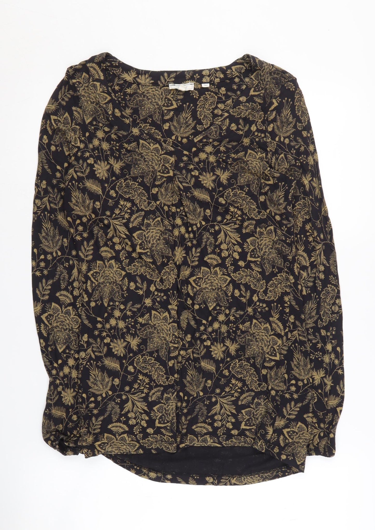 Fat Face Women’s Black Floral Blouse Size 8