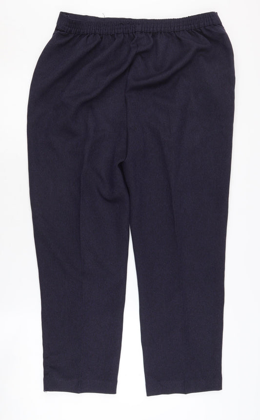 Honor Millburn Women's Blue Regular Fit Trousers