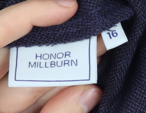Additional view of Honor Millburn Women's Blue Regular Fit Trousers