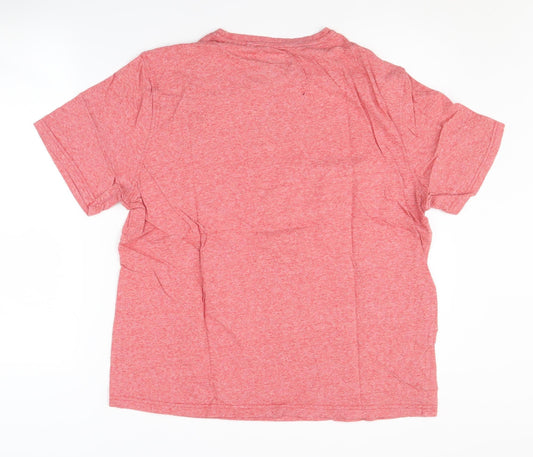 Coca-Cola Men's Red Large T-Shirt, Graphic Print, Casual