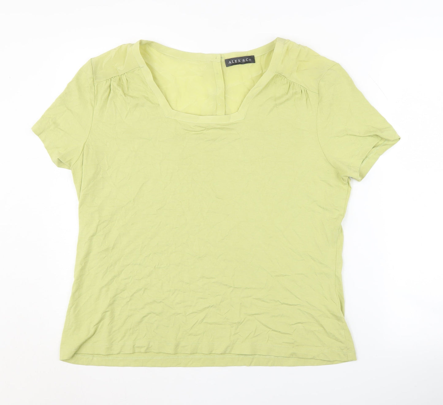 Alex & Co. Women's Green Basic Top, Size 20