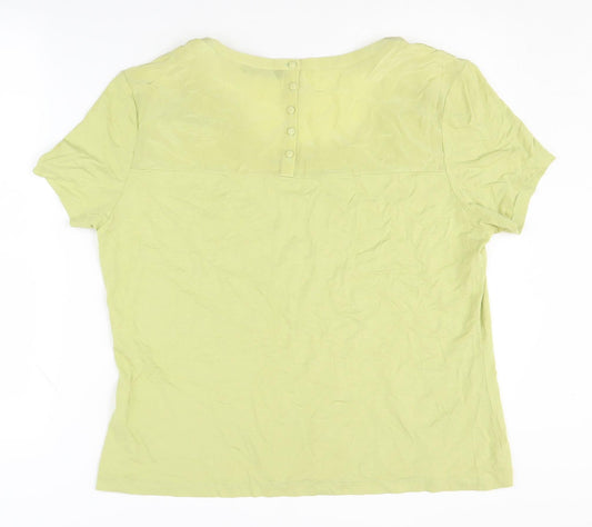 Alex & Co. Women's Green Basic Top, Size 20