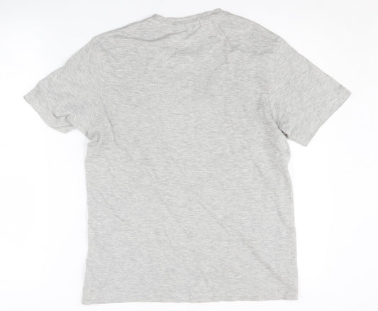 Hugo Boss Men's Grey Logo T-Shirt, Size S