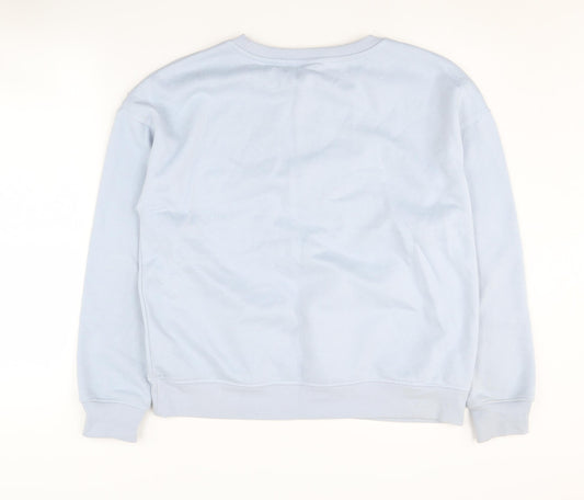 Womens UK 6 Regular Disney Blue Pullover Sweatshirt