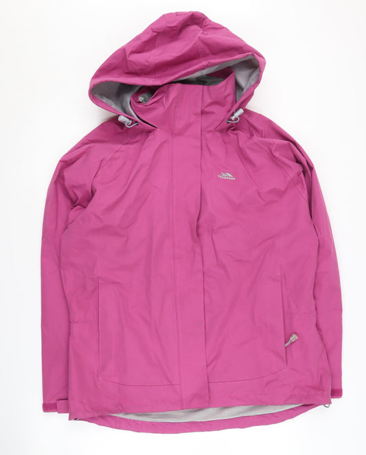 Trespass Women's Pink Waterproof Rain Jacket M