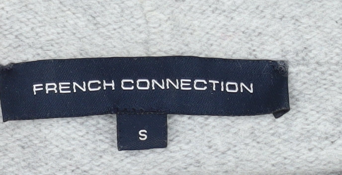 Additional view of French Connection Women's Grey Mock Neck Jumper, size S
