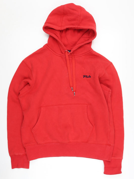 Fila Red Men's Pullover Hoodie - Size S